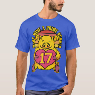 Camiseta Design de Porco Amarelo - Torne O Meu Primeiro Núm
