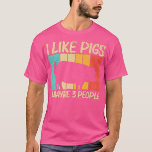 Camiseta Design De Porco Engraçado Para Homens Fazendas De 