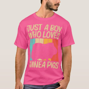 Camiseta Design De Porco legal Para Meninos Cavy Pet Rode