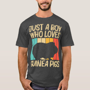 Camiseta Design De Porco legal Para Meninos Cavy Pet Rode