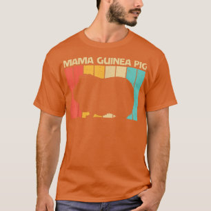 Camiseta Design De Porco legal Para Mulheres Mãe Cavy Pet R