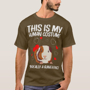 Camiseta Design De Porco Para Homens, Guiné, Porco Ro