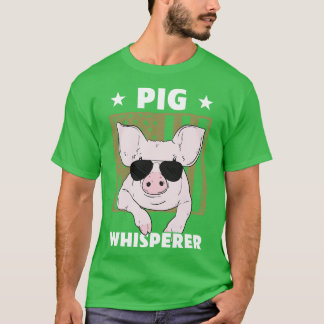 Camiseta Design De Porco Sussuro Para Suínos Para Frigorífi