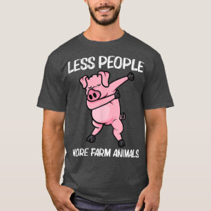 Camiseta Design De Porcos Engraçados Para Homens