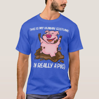 Camiseta Design De Porcos Engraçados Para Homens Fazendas D