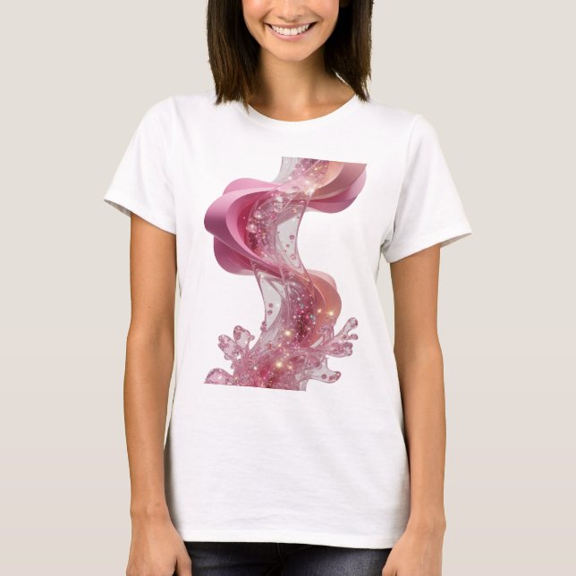 Camiseta Design de Prata Artística ARTE ABSTRATA (Frente)