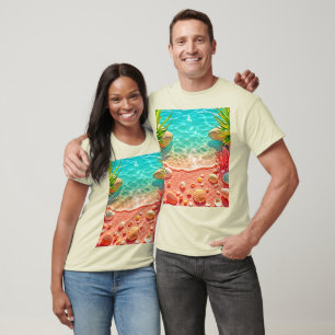 Camiseta Design de Prateleiras de Beijo Sol