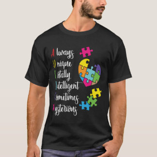 Camiseta Design de Presente Colorido para Consciencializaçã