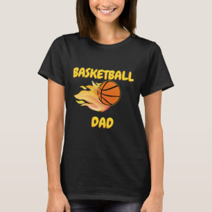 Camiseta Design de Presente de Basquete para Fiery Pai