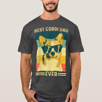 Camiseta Design De Presente De Pai De Melhor Corgi De Mens