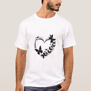 Camiseta Design de Presente Inspirado em Preto e Branco
