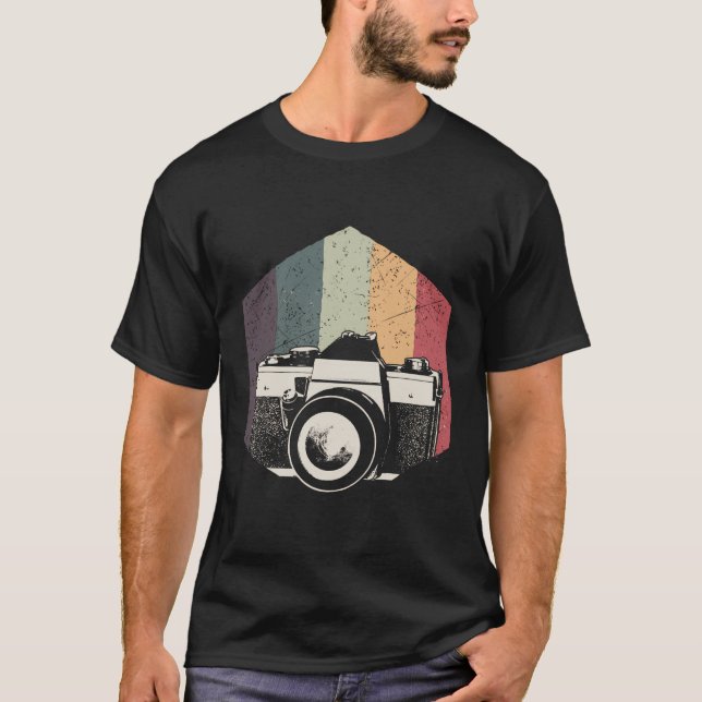 Camiseta Design De Presente Para Fotógrafo Retro-Look Diver (Frente)