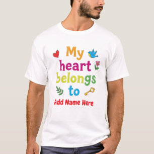 Camiseta Design de presentes colorido e bonito