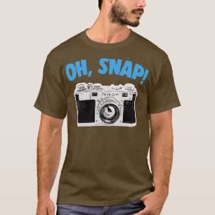 Camiseta Design de presentes do Geek da câmera Snap