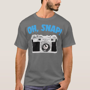 Camiseta Design de presentes do Geek da câmera Snap