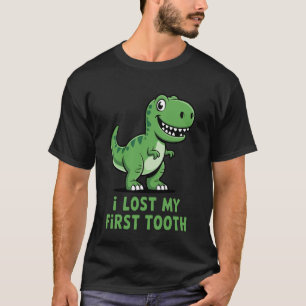 Camiseta Design de Primeiro Dente Perdido Fofo para Homens