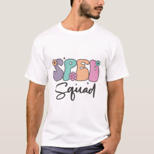 Camiseta Design de Professora Esquadrão Batido de Esquadra