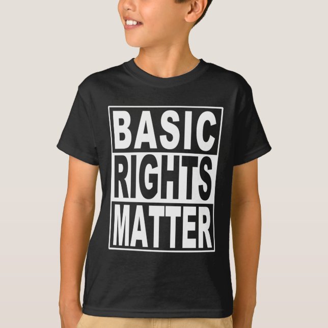 Camiseta Design De Protesto De Direitos Básicos Para A Demo (Frente)