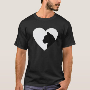 Camiseta Design de pulsação de gato Cats Meninas de mulhere
