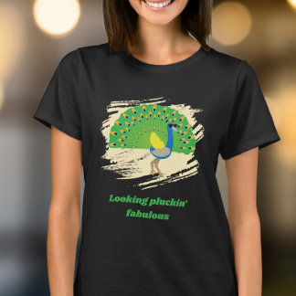 Camiseta Design de Punição Glamourosa de Pavão