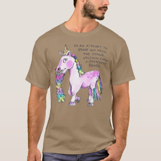Camiseta Design de rabisco diário do Unicorn