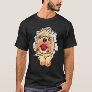 Camiseta Design de Racha de Cachorro Fofo
