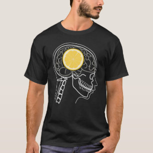 Camiseta design de raio-x do cérebro de LIMO
