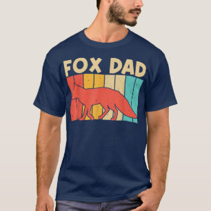 Camiseta Design De Raposa Gira Para Homens Pais Animais Sel