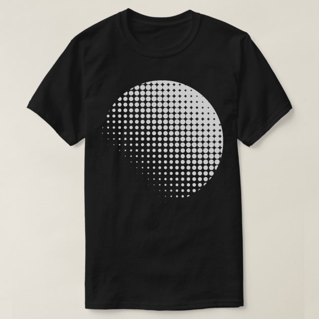 Camiseta design de raster circular (Frente do Design)