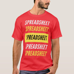 Camiseta Design de repetição da planilha branca e preta ama