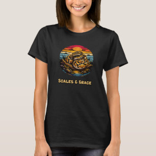 Camiseta Design de Réptil Elegante para Admiradores de Cobr