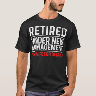 Camiseta Design de Retirada Engraçada Homens Pais Masculino