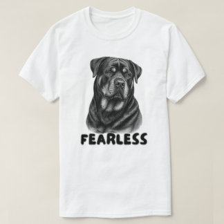 Camiseta Design de retrato destemido de Rottweiler vintage