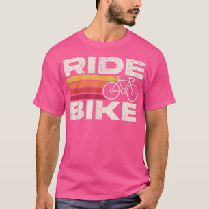 Camiseta Design de Retro de Bike de Ride para Pistas de Bik