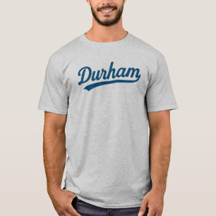 Camiseta Design de Retro de Script Durham - Orgulho de Cida
