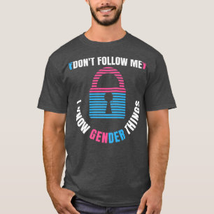 Camiseta Design de Revisão de Gênero para um Detentor do Gê