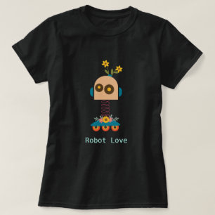 Camiseta Design de robô fofo