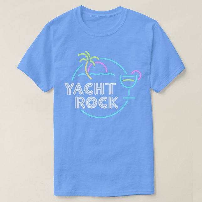Camiseta Design de Rocha de Iate de Hora do Cocktail (Frente do Design)