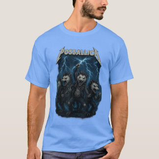 Camiseta Design de rocha Possum Gambá engraçado para amante
