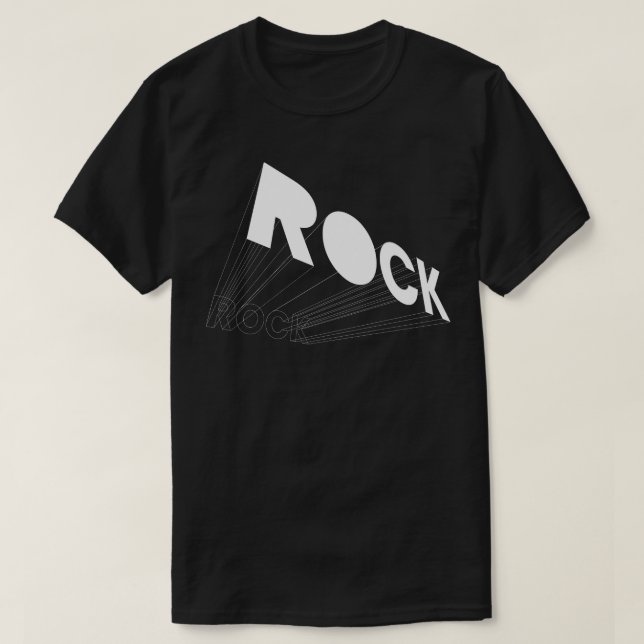 Camiseta design de rock 3d (Frente do Design)