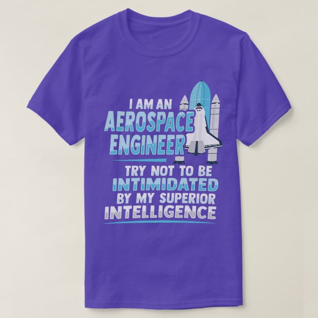 Camiseta Design de Rocket Science para um Engenheiro aeroes (Frente do Design)