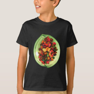Camiseta Design de rosa bonito e colorido