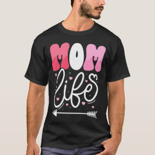 Camiseta Design de Roteiro de Vida de Mãe Rosa Pastel Elega