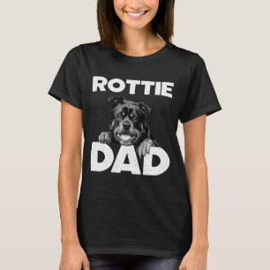 Camiseta design de Rottweiler para homens pai rottie Rottwe