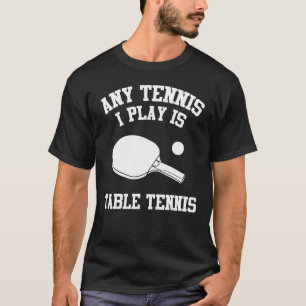 Camiseta Design de Roupa Tênis de Tênis de mesa de de
