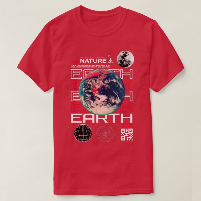 Camiseta Design de rua terrestre (Frente do Design)