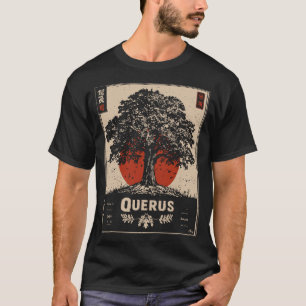 Camiseta Design de Sabedoria da Floresta Antiga de Querus O