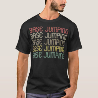 Camiseta Design de Salto Base do Estilo Retroativo