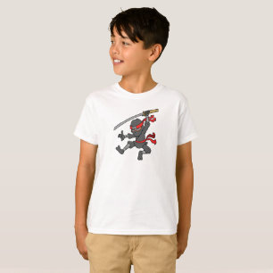 Camiseta Design de salto customizável de Ninja