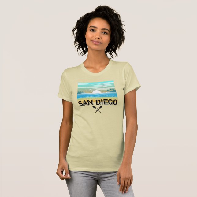 Camiseta Design de San Diego - Ajustado fino Canvas T, Bell (Frente Completa)